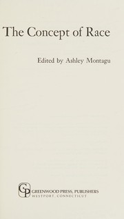 Cover of: The concept of race by Ashley Montagu