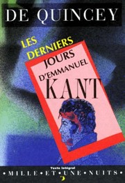 Cover of: Les Derniers jours d'Emmanuel Kant