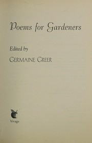 Cover of: Poems for gardeners