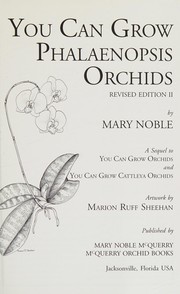 Cover of: You can grow phalaenopsis orchids