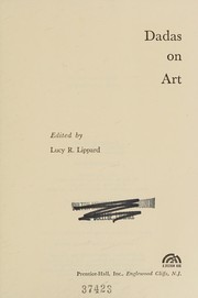Cover of: Dadas on art by Lucy R. Lippard