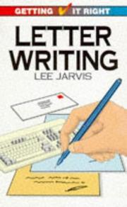 Cover of: Letter Writing (Getting It Right)