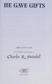Cover of: He Gave Gifts: Bible study guide