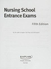 Cover of: Nursing school entrance exams