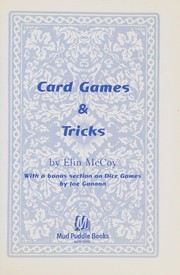 Cards Games & Tricks by Elin McCoy