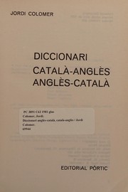Cover of: Diccionari català-anglès, anglès-català