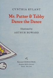 Mr. Putter & Tabby dance the dance by Cynthia Rylant
