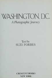 Cover of: Washington D.C.: A Photographic Journey