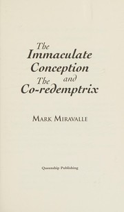 Cover of: The Immaculate conception and the Co-redemptrix