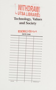 Technology, values, and society by Mitra Das, Shirley Kolack