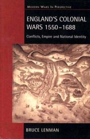 Cover of: England's colonial wars, 1550-1688: conflicts, empire, and national identity