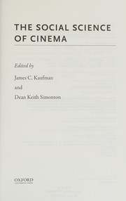 Cover of: Social Science of Cinema
