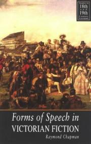 Cover of: Forms of speech in Victorian fiction