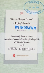 Cover of: Green Olympic Games: Beijing's promise
