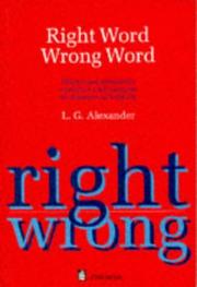 Cover of: Right word wrong word by L. G. Alexander