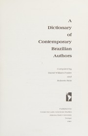 Cover of: A dictionary of contemporary Brazilian authors by David William Foster