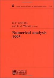 Numerical analysis 1993 : proceedings of the 15th Dundee Conference, June-July 1993