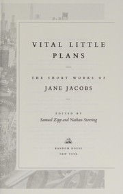 Cover of: Vital little plans by Jane Jacobs