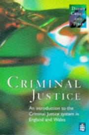 Criminal justice by Davies, Malcolm, Malcolm Davies, Hazel Croall, Jane Tyrer