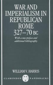 Cover of: War and Imperialism in Republican Rome: 327-70 B.C.