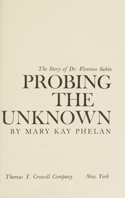 Cover of: Probing the unknown