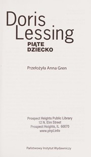 Cover of: Piąte dziecko by Doris Lessing