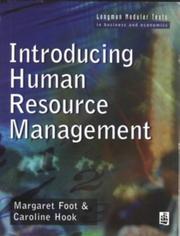 Introducing human resource management by Margaret Foot