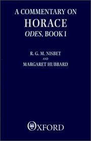 A commentary on Horace, Odes Book I