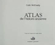 Cover of: Atlas de l'histoire ancienne