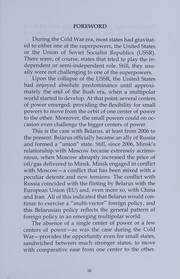 Cover of: The role of small states in the post-Cold War era: the case of Belarus