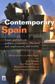 Contemporary Spain : essays and texts on politics, economics, education and employment and society