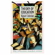 Cover of: Theory of education
