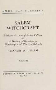 Cover of: Salem Witchcraft