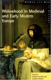 Widowhood in medieval and early modern Europe