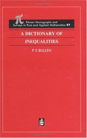 A dictionary of inequalities