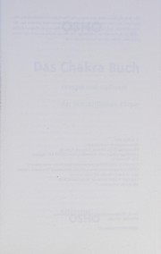 Cover of: Das Chakra-Buch: Energie und Heilkraft der feinstofflichen Körper