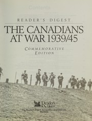 Cover of: The Canadians at war, 1939/45 by Reader's Digest Association (Canada)