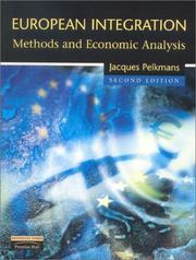 European integration : methods and economic analysis