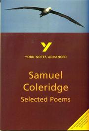 Samuel Taylor Coleridge selected poems : note