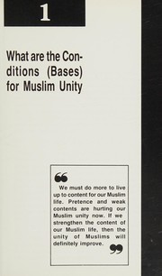 Cover of: Al-Islam unity & leadership