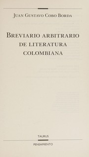 Cover of: Breviario arbitrario de literatura colombiana