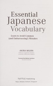Essential japanese vocabulary by Akira Miura