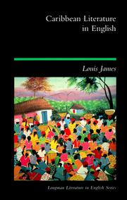 Caribbean literature in English by James, Louis Dr.