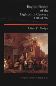 English fiction of the eighteenth century 1700-1789