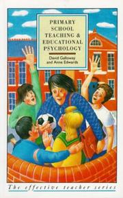 Cover of: Primary school teaching and educational psychology