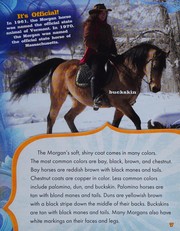 Cover of: The Morgan horse
