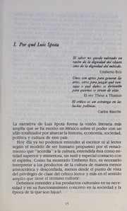 Cover of: Ideología y ficción en la obra de Luis Spota