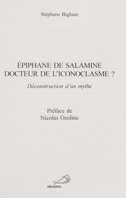 Épiphane de Salamine, docteur de l'iconoclasme? by Stéphane Bigham