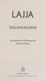 Lajja by Taslima Nasrin (Anchita Ghatak Tr.)