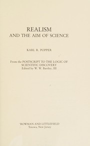 Cover of: Realism and the aim of science